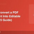 How to Convert a PDF Document Into Editable Text (2025 Guide)